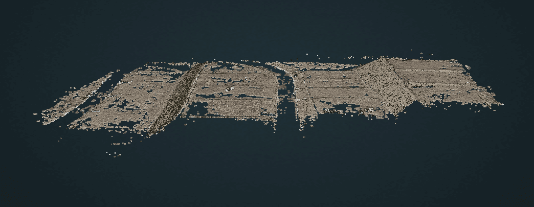 Textured 3D model of a construction site, second angle